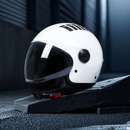 Casque Moto Jet Scooter AirVibe Homme-Femme – Homologué ECE | Visière Longue & Ventilation Active