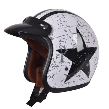 Casque Moto Vintage Homme – Femme Iron Skull / Homologué ECE
