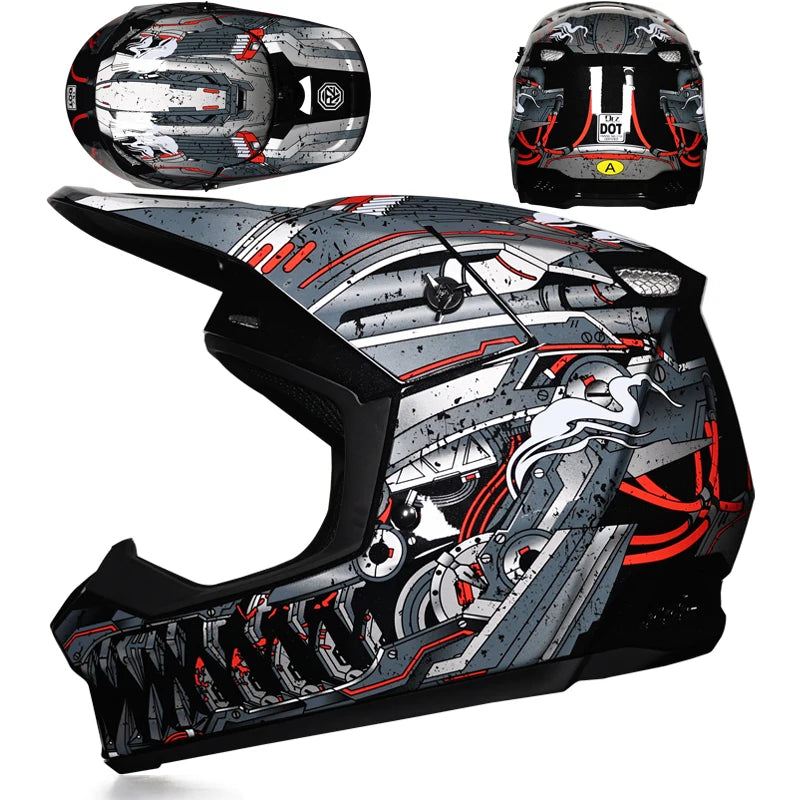 Casque Moto Cross RallyX – Enfant & Adulte