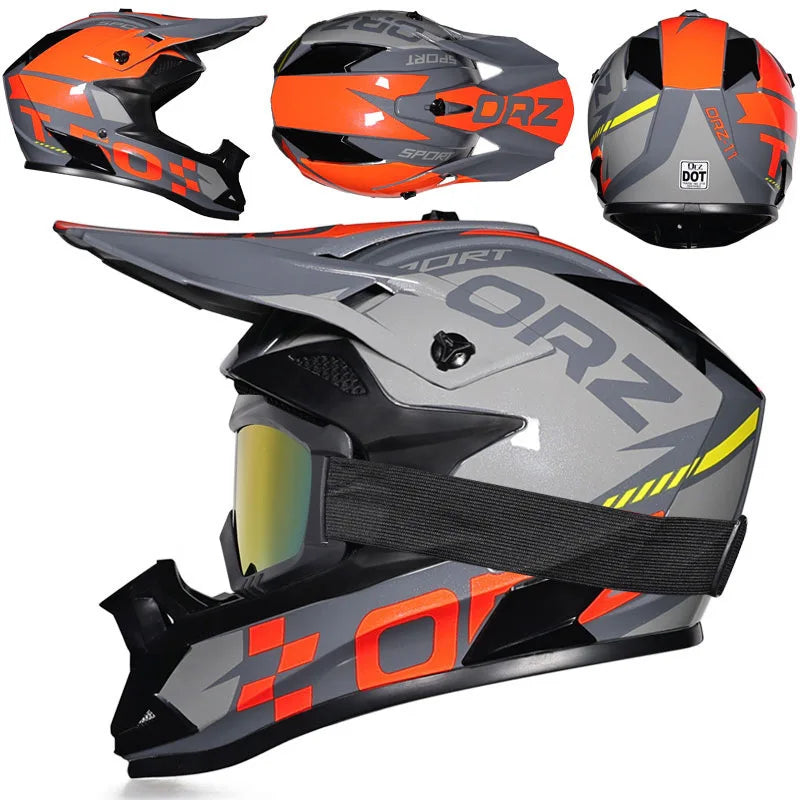 Casque Moto Cross Off Road Adulte – AeroCore | Légèreté, Sécurité & Confort