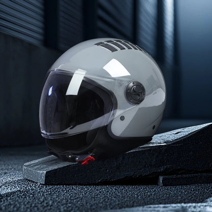 Casque Moto Jet Scooter AirVibe Homme-Femme – Homologué ECE | Visière Longue & Ventilation Active