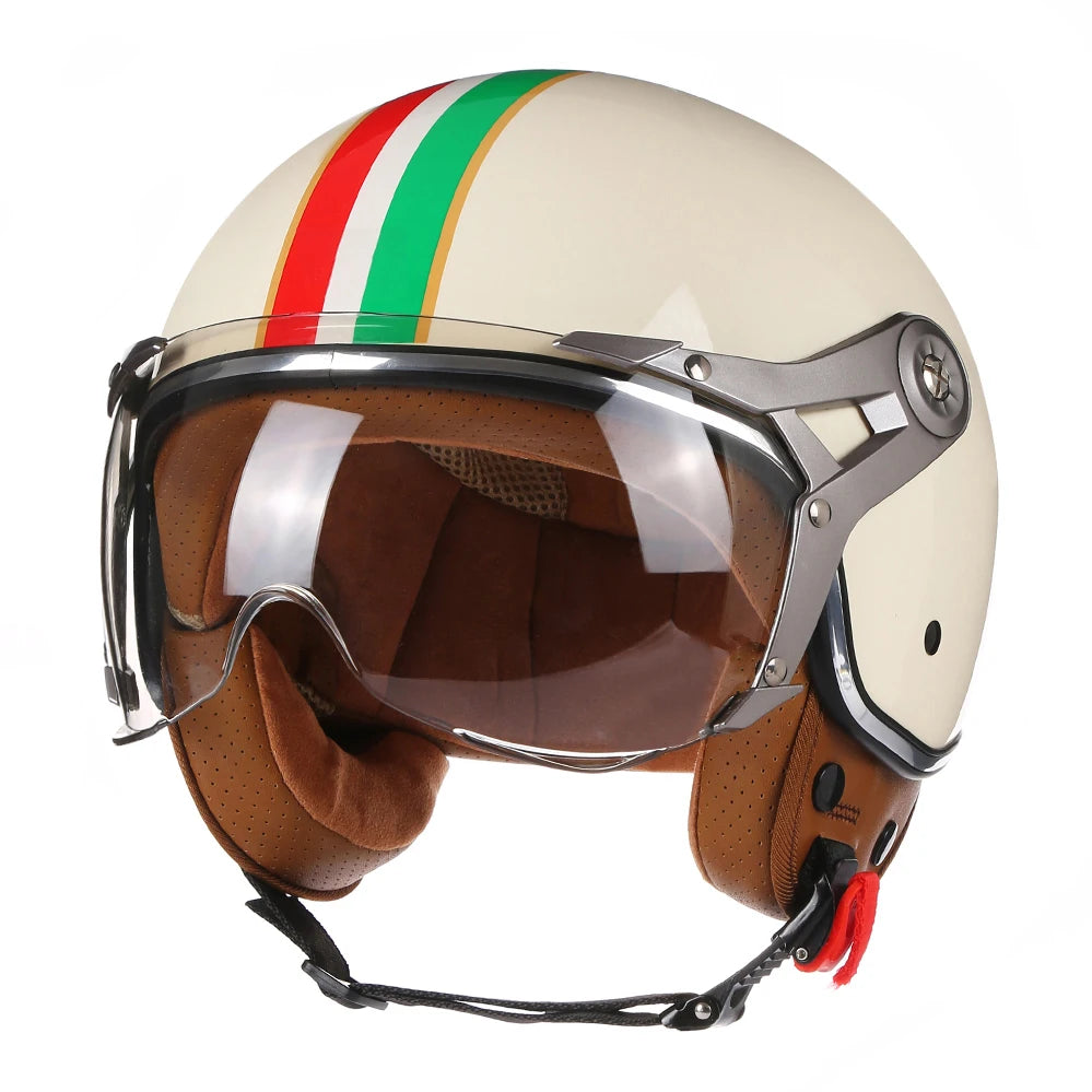 Casque Moto Vintage Homme – Femme Iron Skull / Homologué ECE