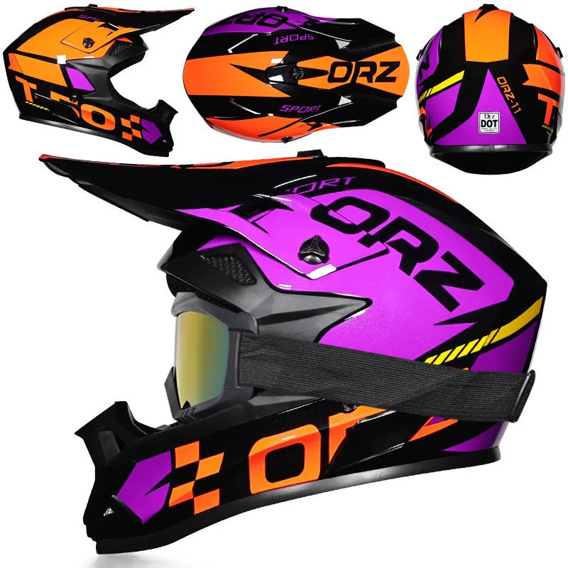 Casque Moto Cross Off Road Adulte – AeroCore | Légèreté, Sécurité & Confort
